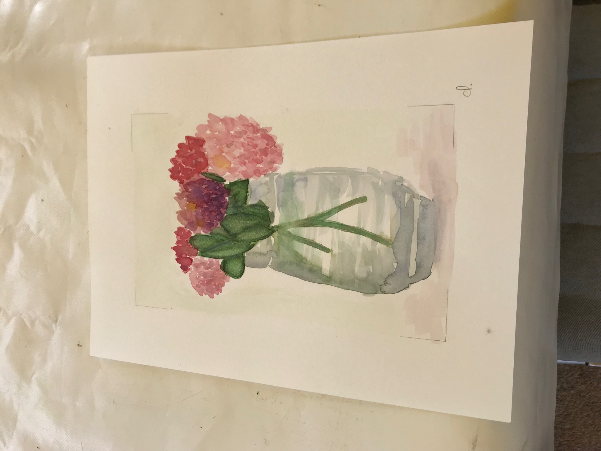 Ateliers aquarelle, pour apprendre à peindre des fleurs à l'île de Groix, Lorient Bretagne Sud (Morbihan, 56)