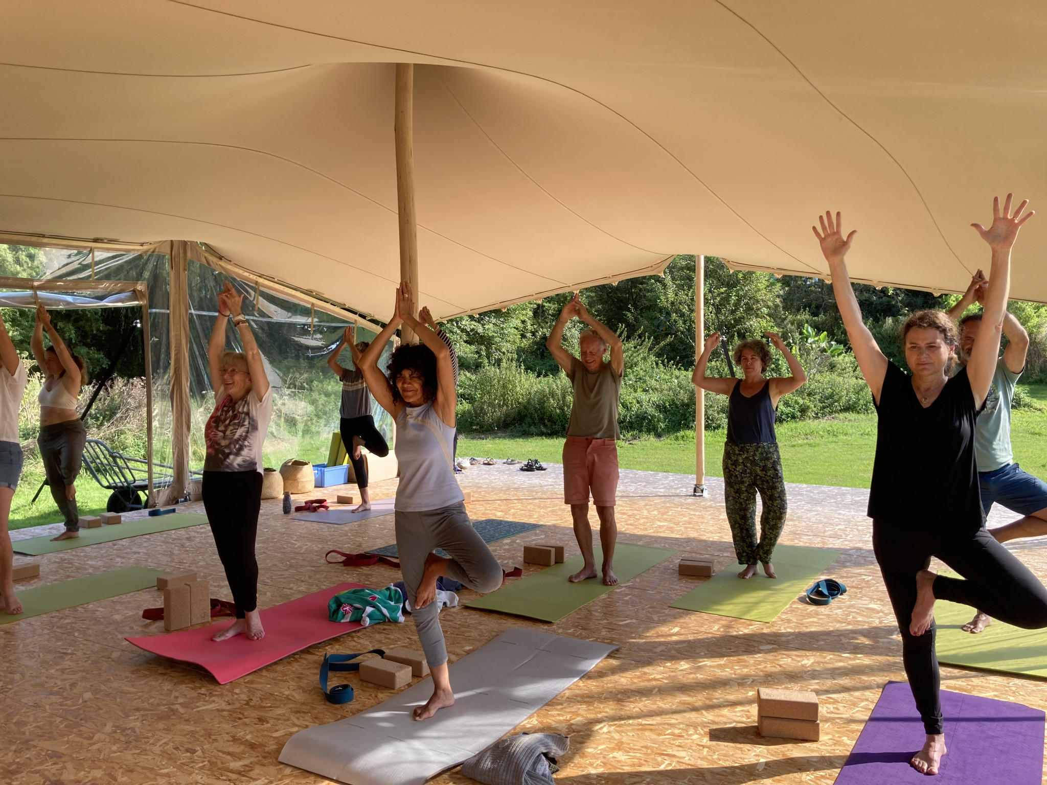 camping les grands sables au Pouldu, activité Yoga (Finistère, 29)