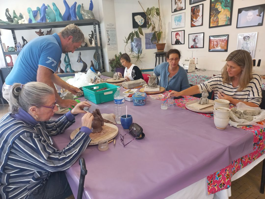 Cours de sculpture et de céramique à La Compagnie du Rouho, Lorient Bretgane Sud (56 Morbihan)