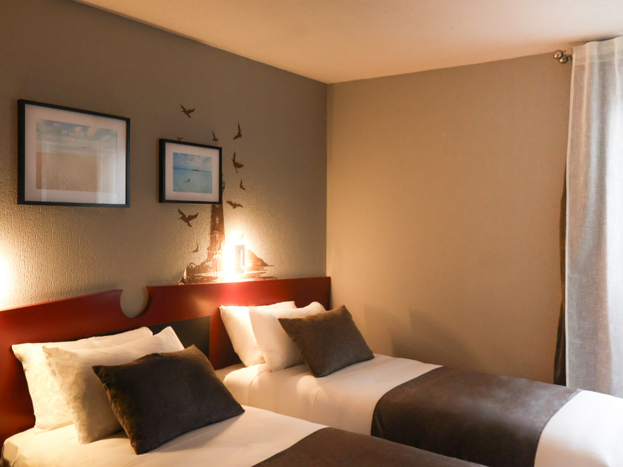 Hôtel Rinascitel Larmor-Plage, chambre Twin (Morbihan 56)
