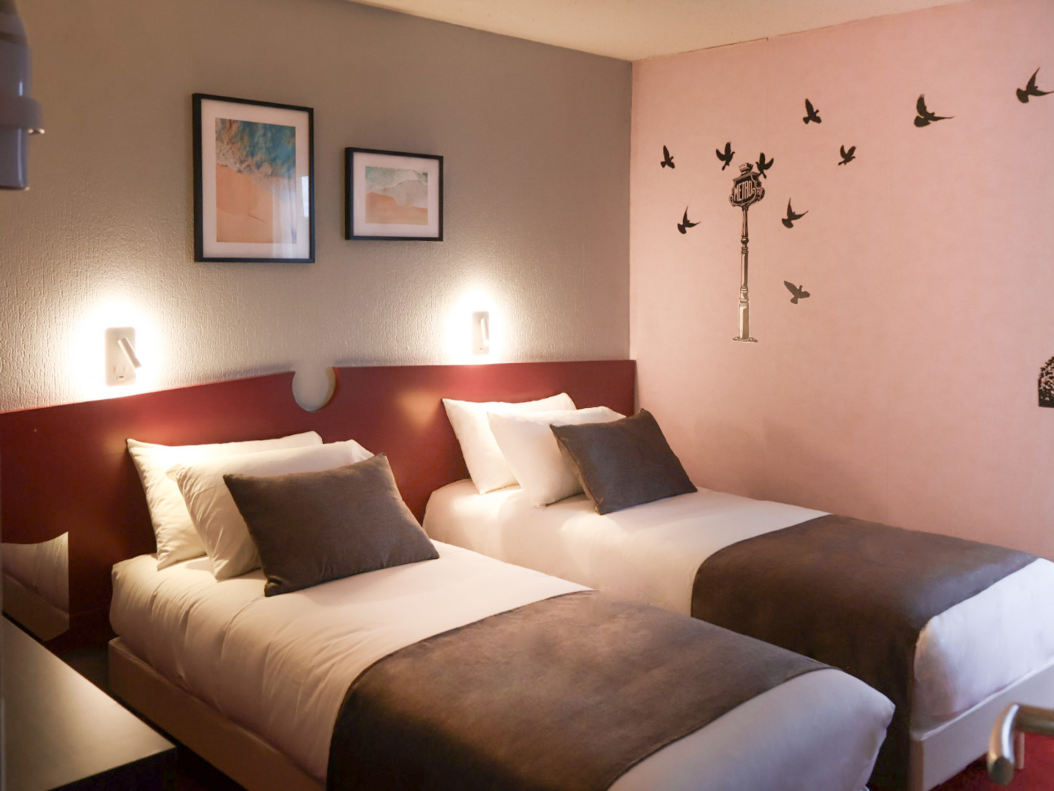 Hôtel Rinascitel Larmor-Plage, chambre Twin (Morbihan 56)