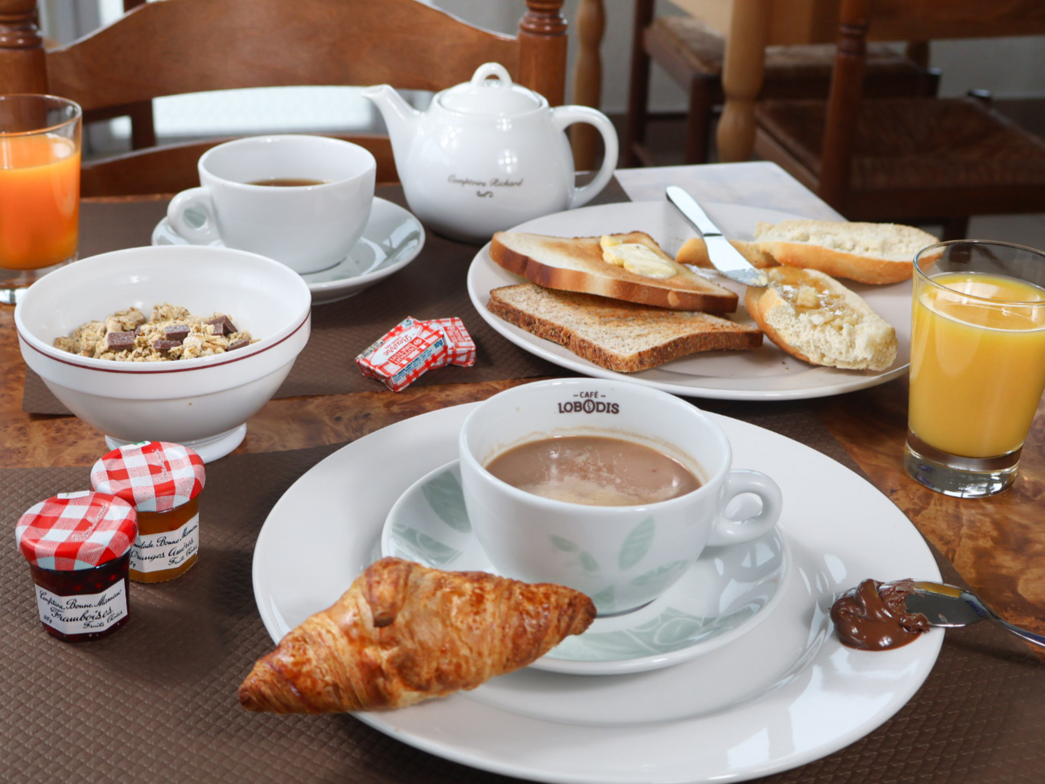 Hôtel Rinascitel Larmor-Plage, Petit déjeuner (Morbihan 56)