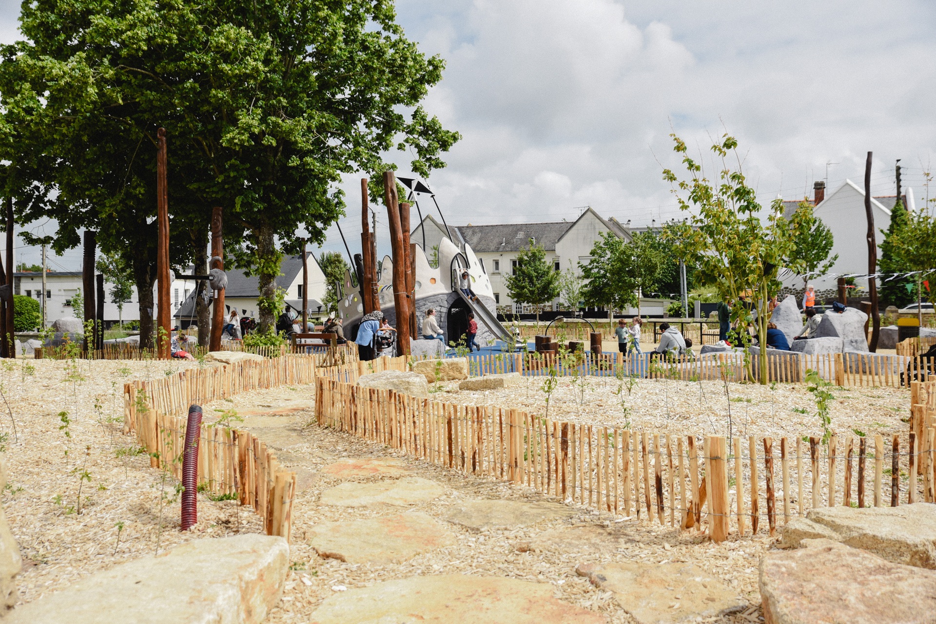 Jardin Nominoe et son aire de jeux à Lorient (Morbihan) 56
