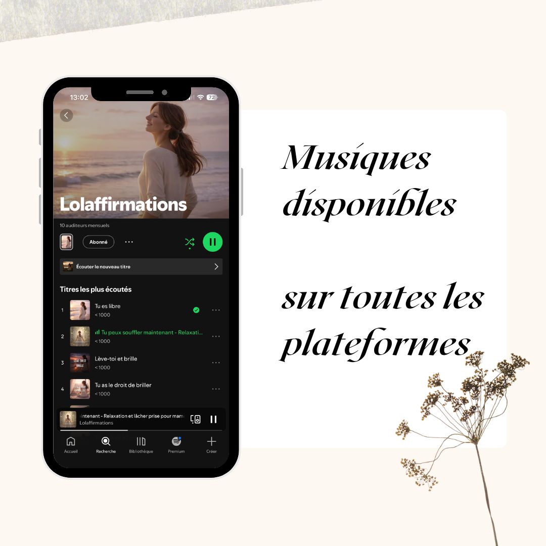 Lolaffirmations vous propose des musiques zen pour vous libérer de votre charge mentale, un service à Pont-Scorff, près de Lorient (Morbihan, 56) Bretagne sud