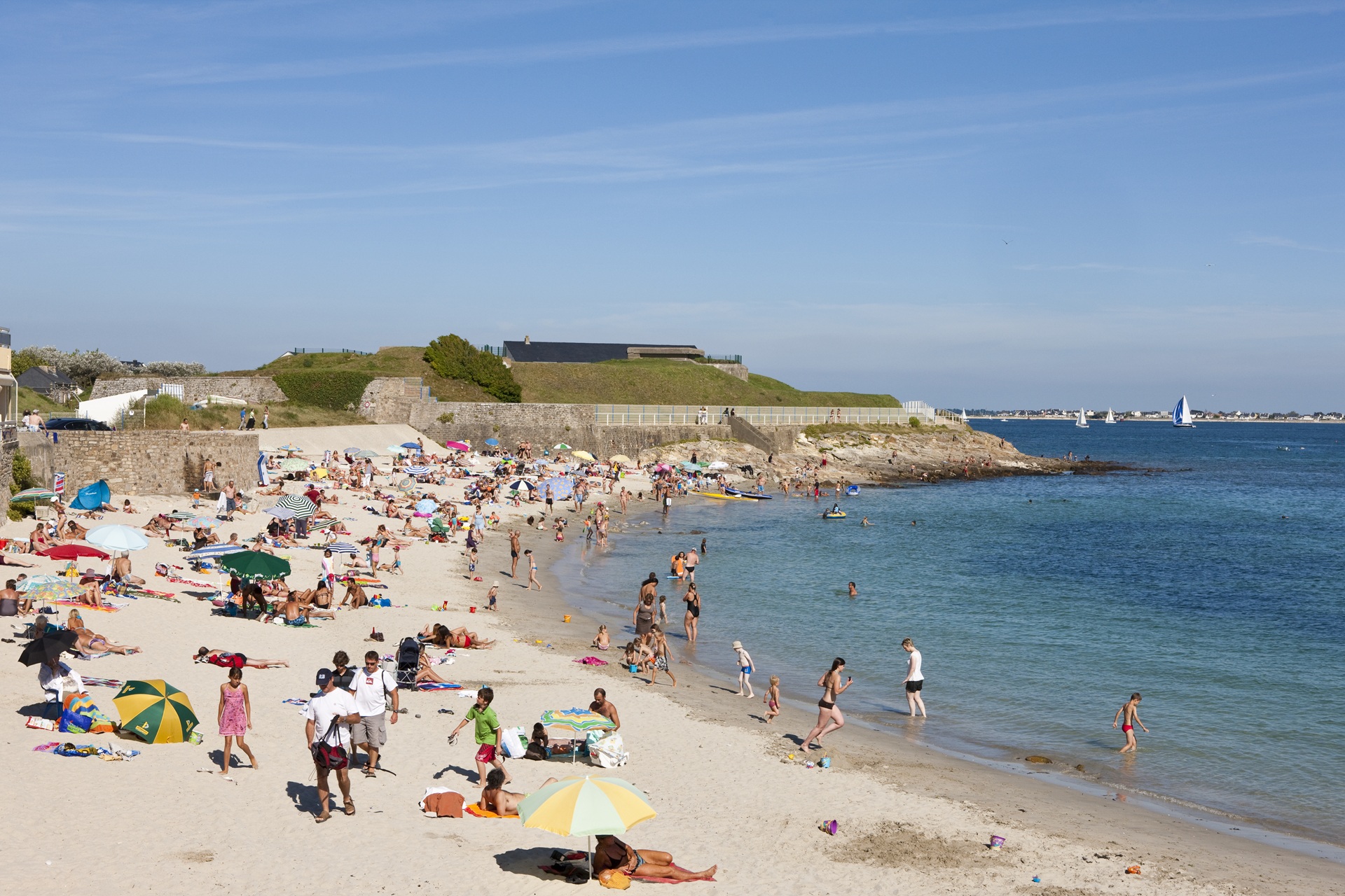 Plage de Locqueltas à Larmor-plage (Morbihan) 56