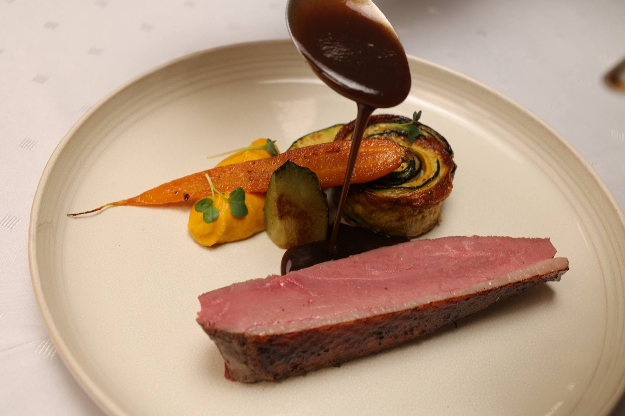 Retrouvez des plats savoureux, avec des produits de qualité, au Jardin des Sens à Lorient Bretagne Sud (56 Morbihan) 