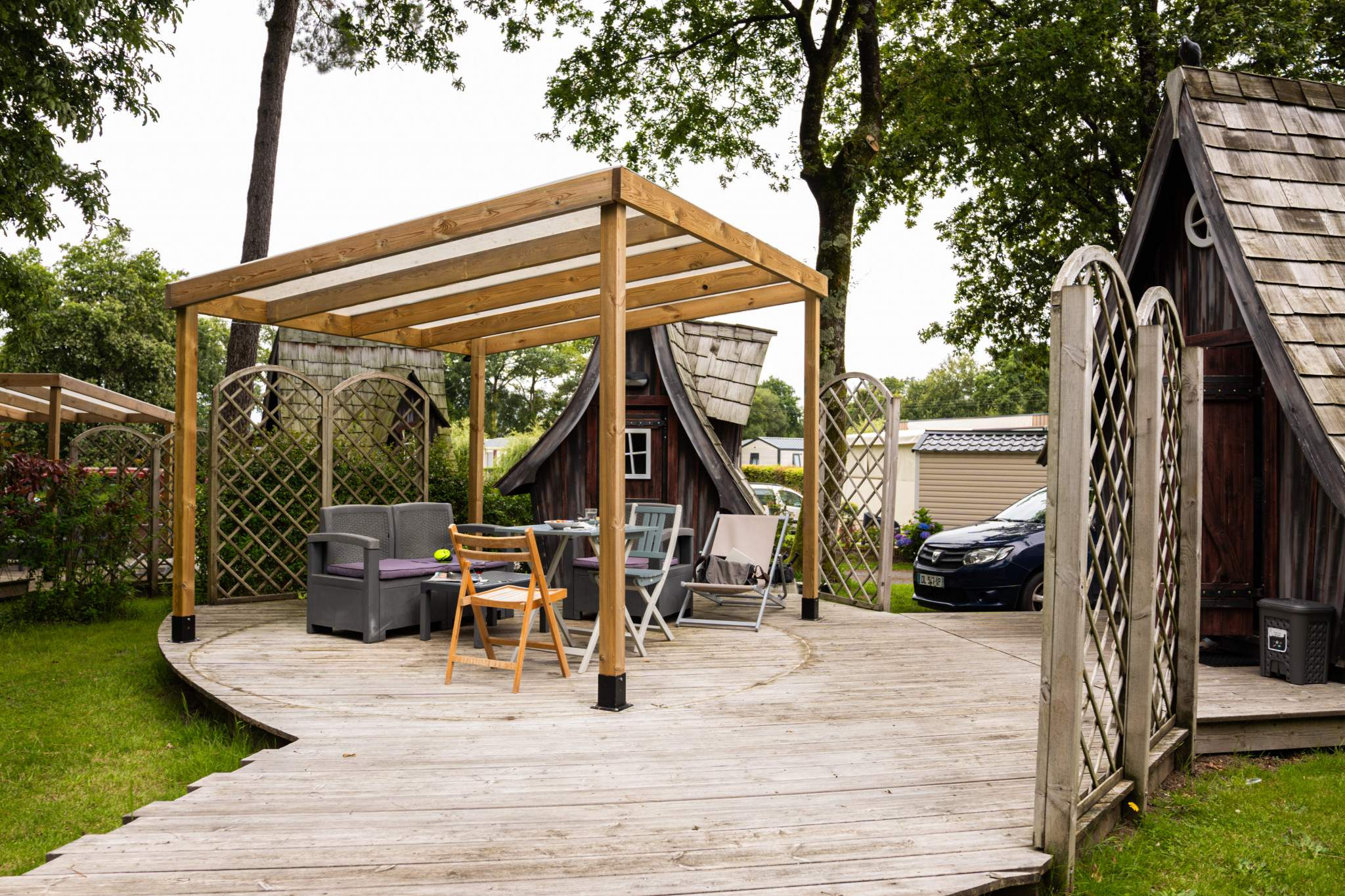 Un nuit bretonne atypique dans la Cazabane au Camping Entre Terre et Mer à Lorient Bretagne Sud (56 Morbihan)
