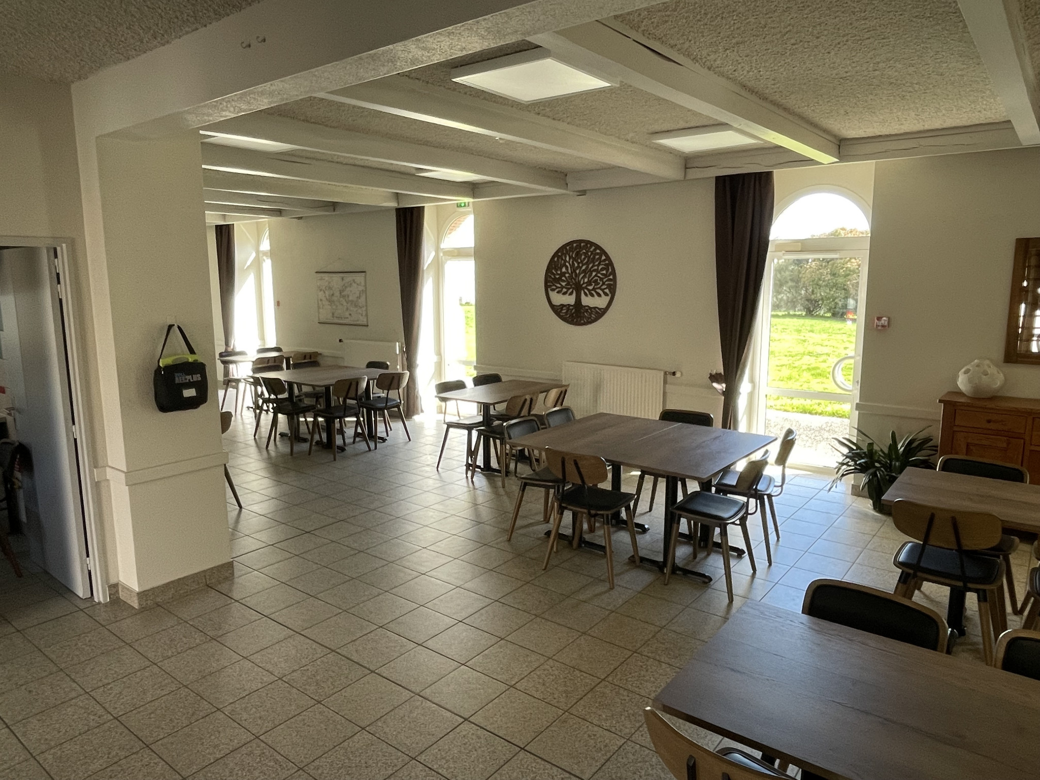 Une salle de restauration au Domaine de Manehouarn à Lorient Bretagne Sud (56 Morbihan)