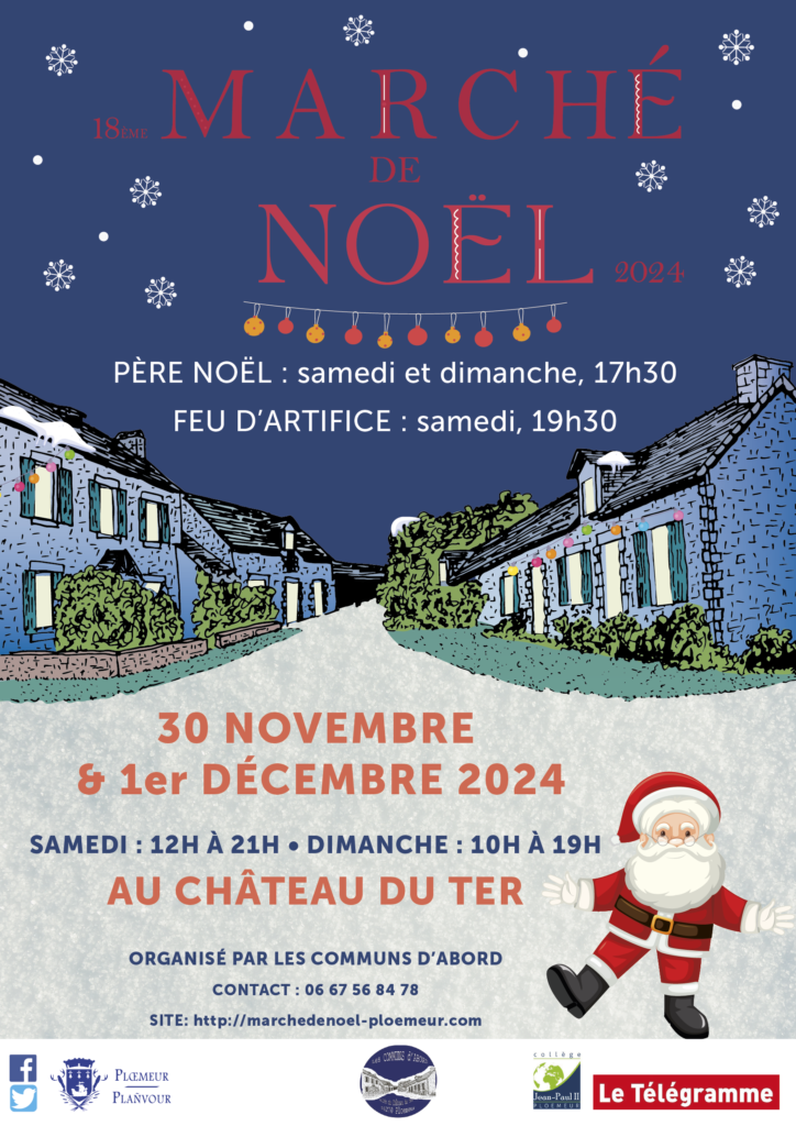 Marché de Noël Ploemeur Du 30 nov au 1 déc 2024