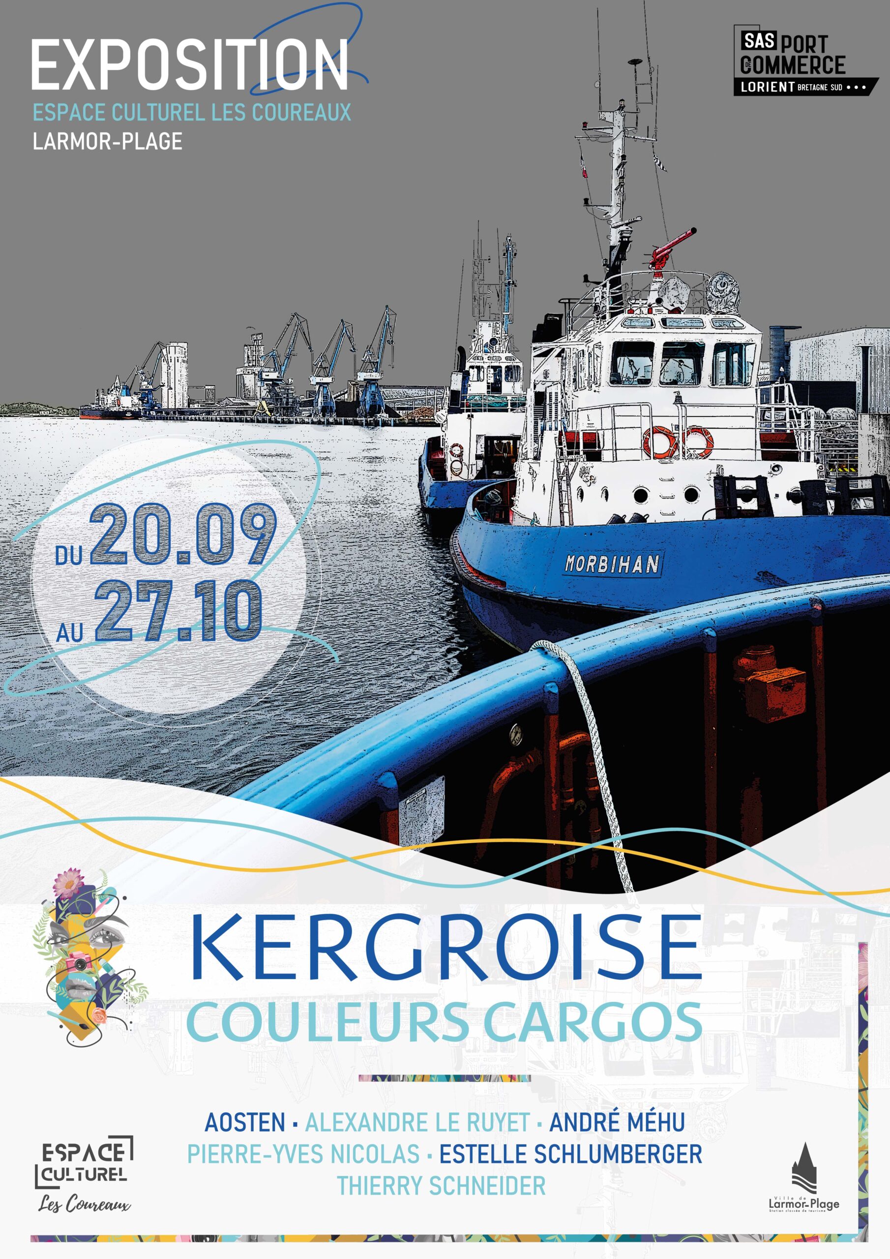 Exposition Kergroise couleurs cargos à Larmor-Plage