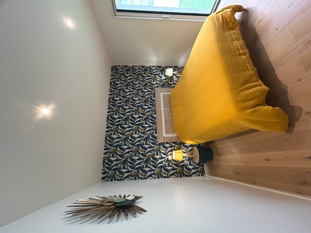 Agréable chambre, décorée avec goût, pour 2 personnes, avec un grand lit 160, à Plouay, près de Lorient (Morbihan, 56) Bretagne sud
