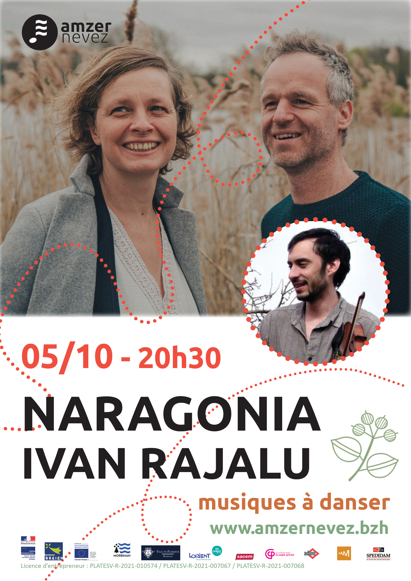 Concert de musiques à danser : Naragonia et Ivan Rajalu