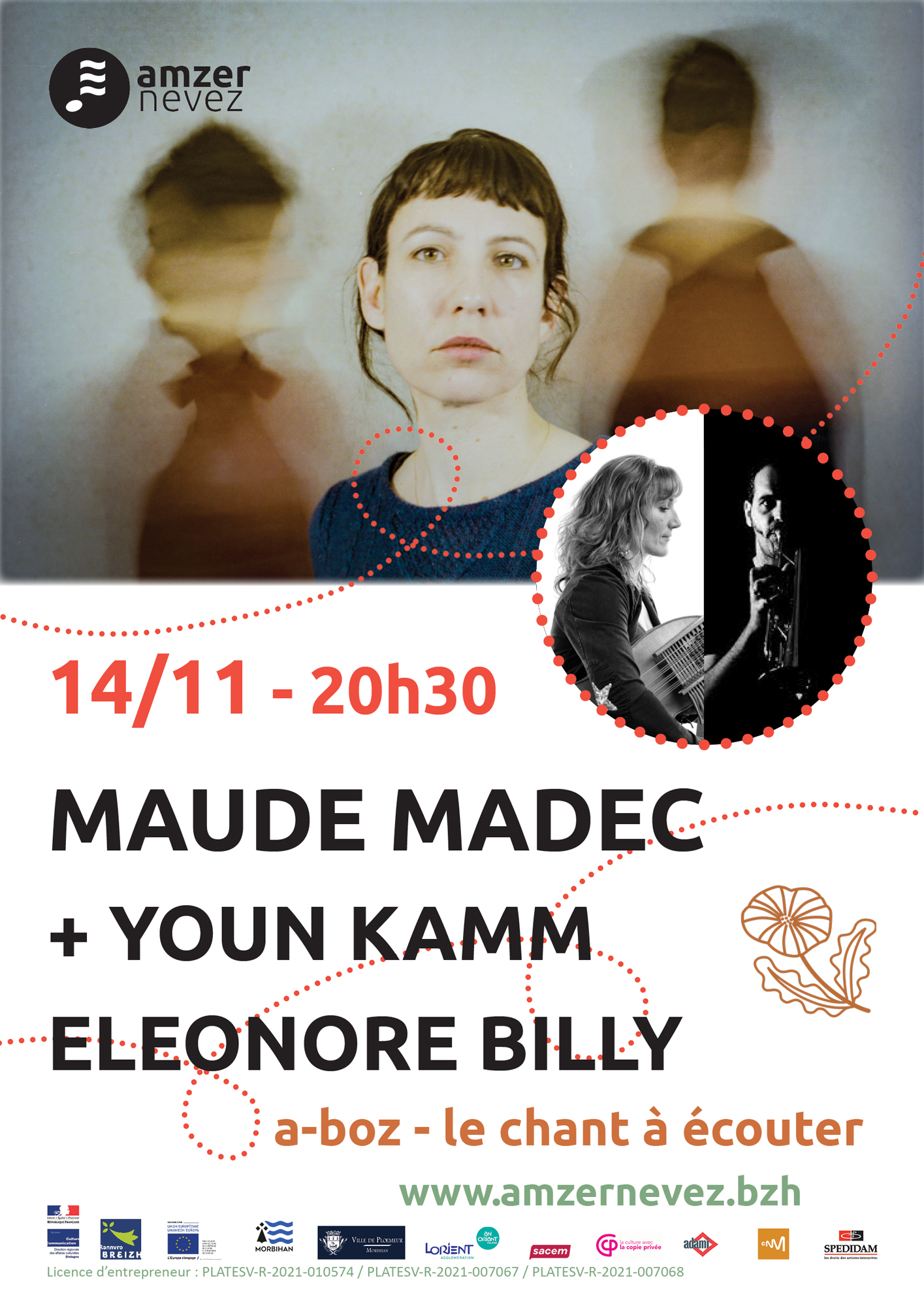 Maude Madec, Youn Kamm et Éléonore Billy