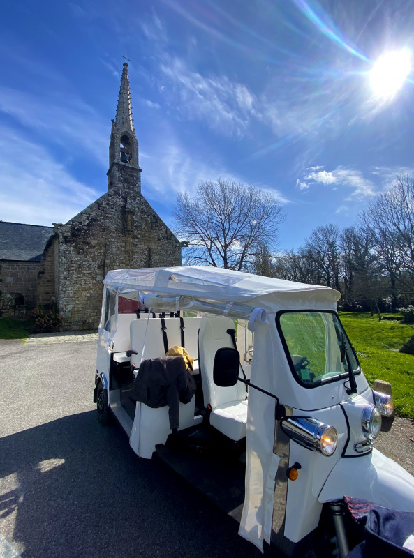 Visiter Lorient Bretagne Sud en Tuktuk électrique ! Visite insolite unique en France et en Europe avec Celtik Tour à Plœmeur (Morbihan, 56)