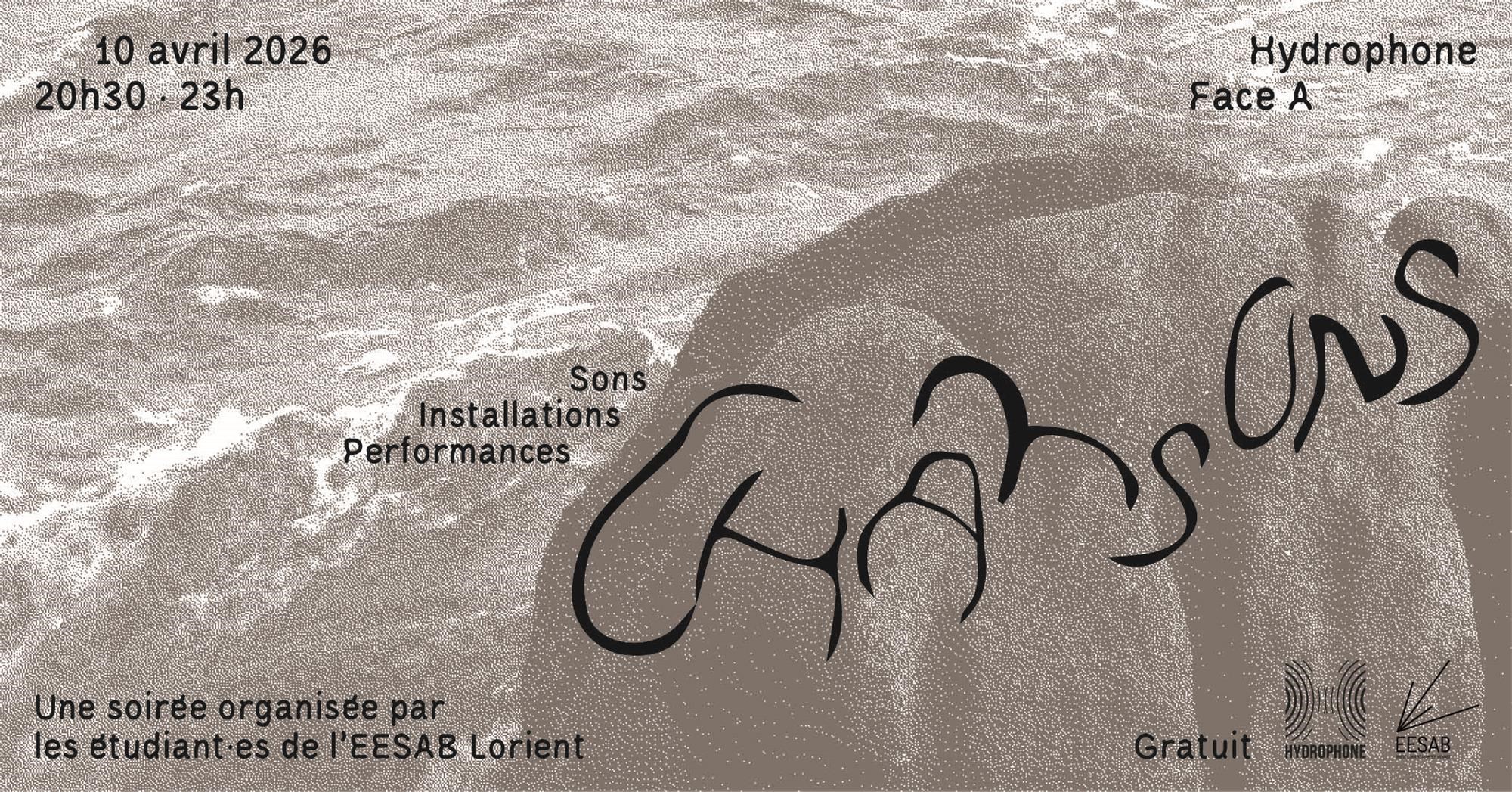 Visuel de la soirée Chansons à Hydrophone