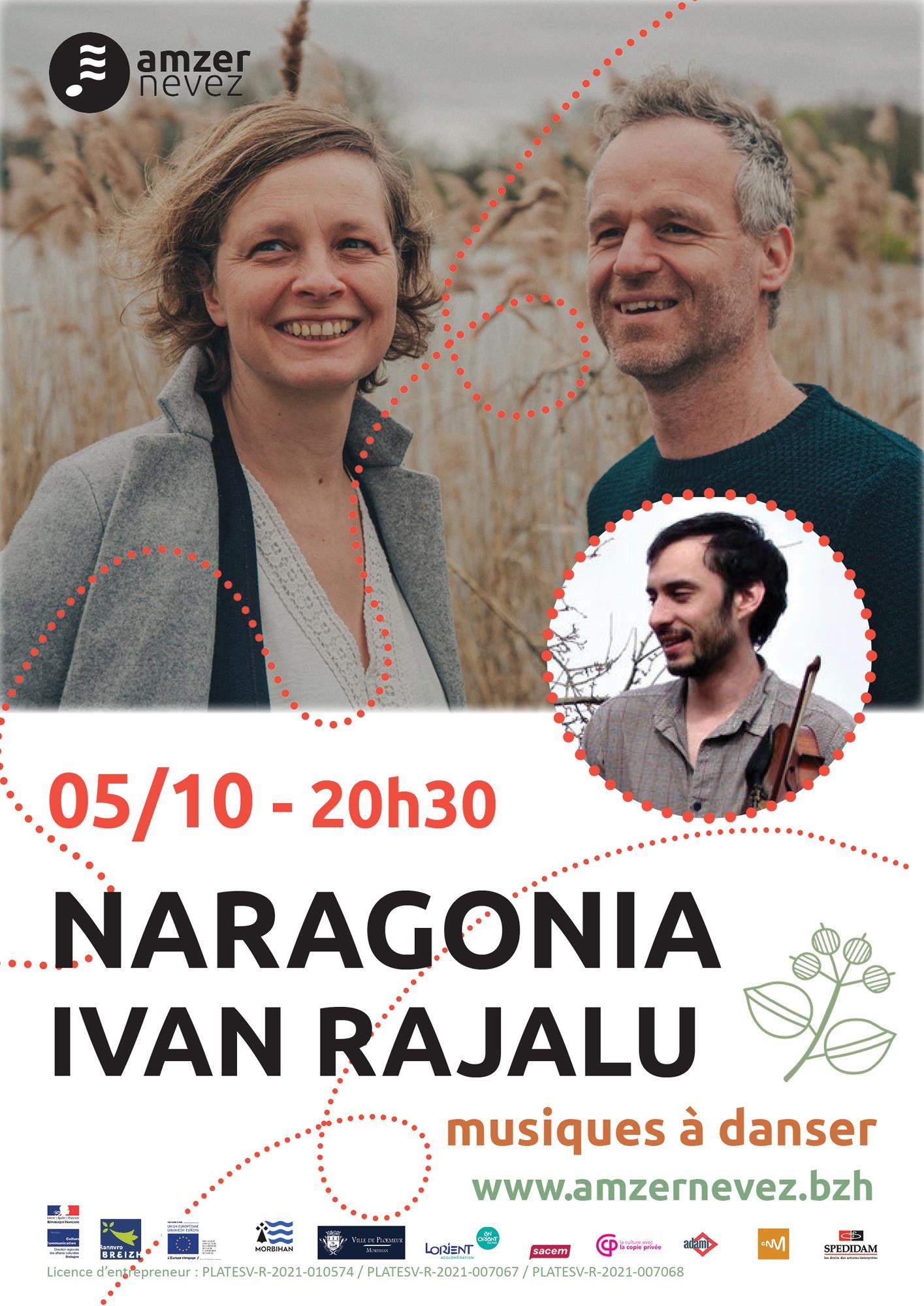 Concert de musiques à danser : Naragonia et Ivan Rajalu Le 5 oct 2024