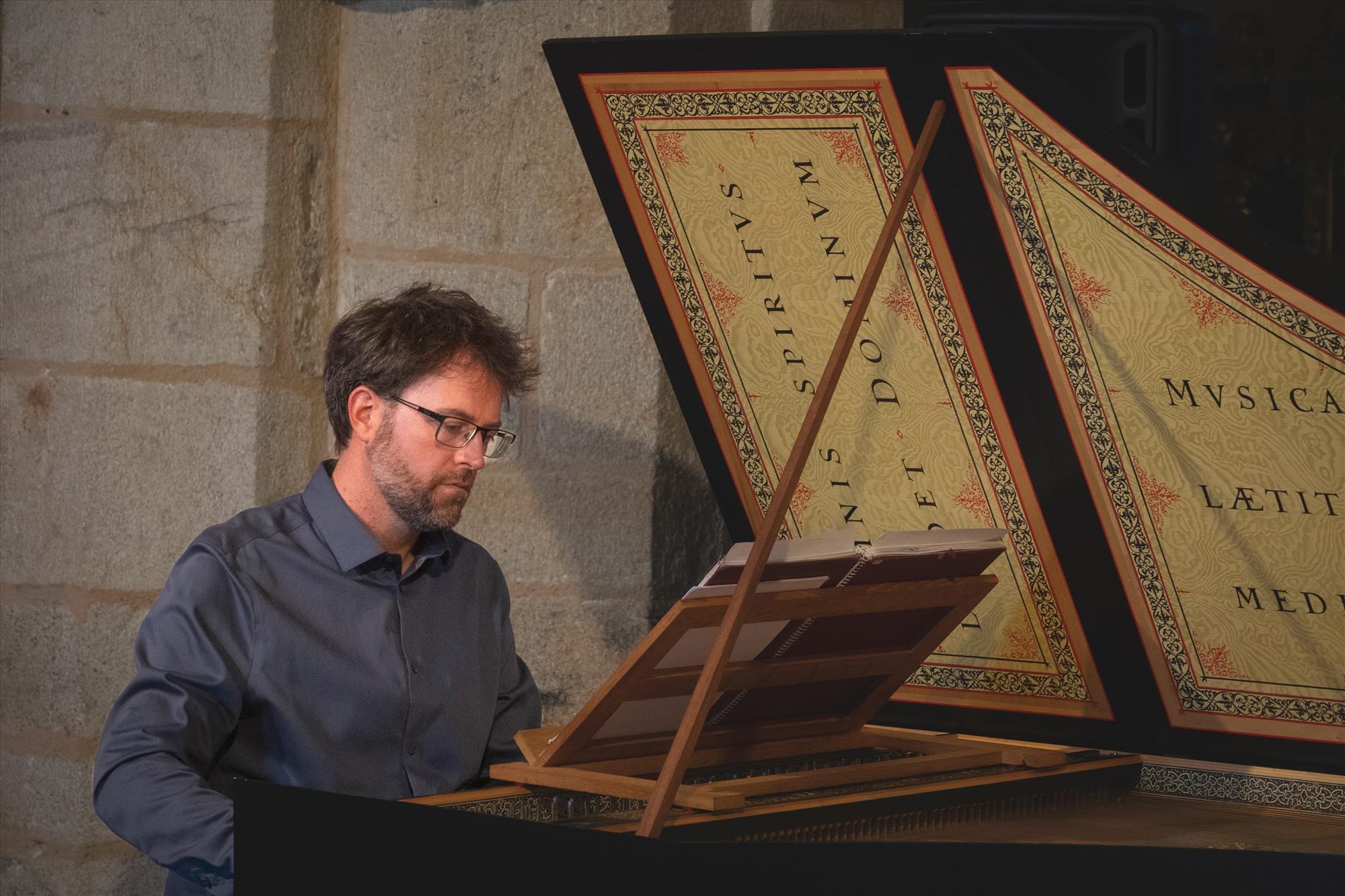 Jérôme Brodin au clavecin