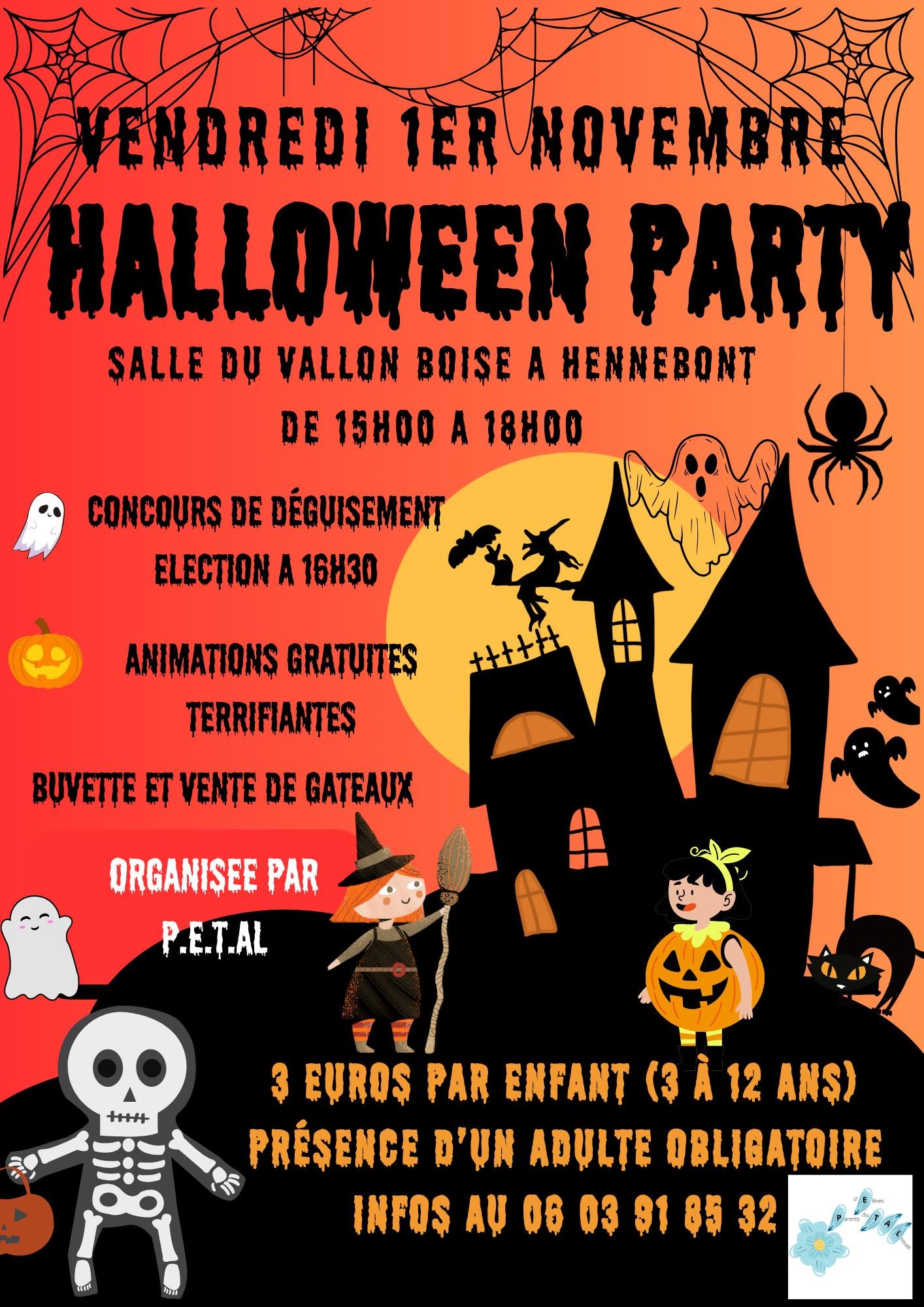 Halloween party pour les 3-12 ans accompagnés d