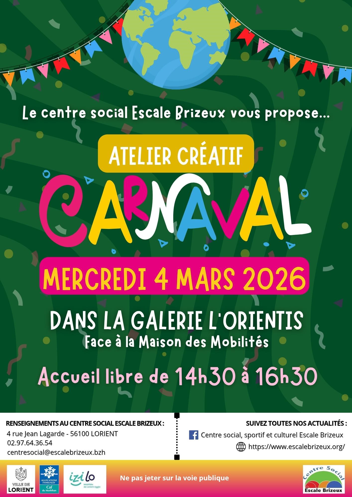 Atelier carnaval à l'Orientis