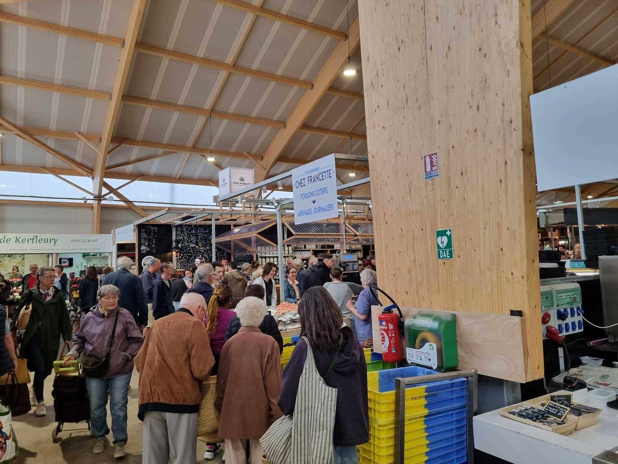 Sous les halles de Merville