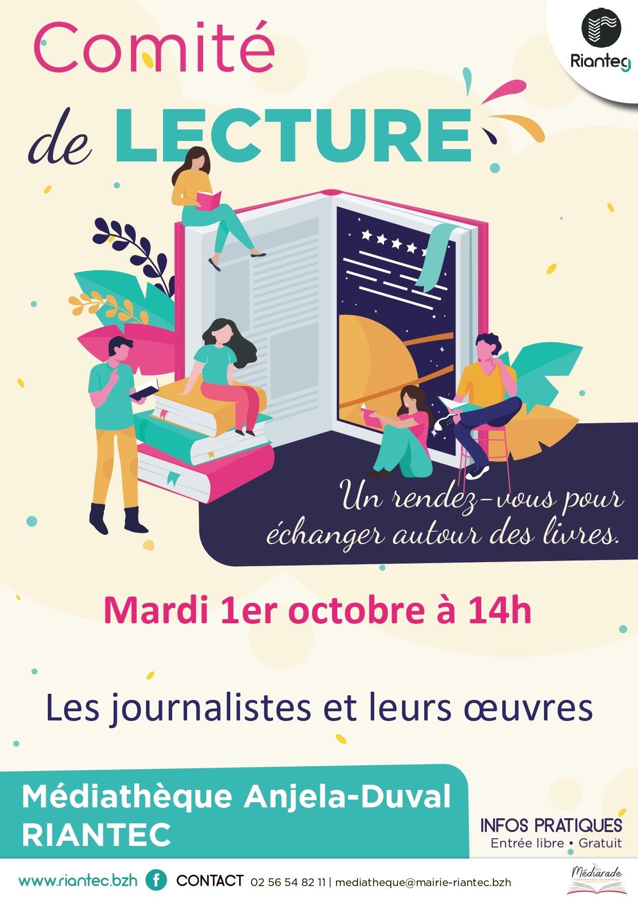 Comité de lecture à la médiathèque Le 1 oct 2024