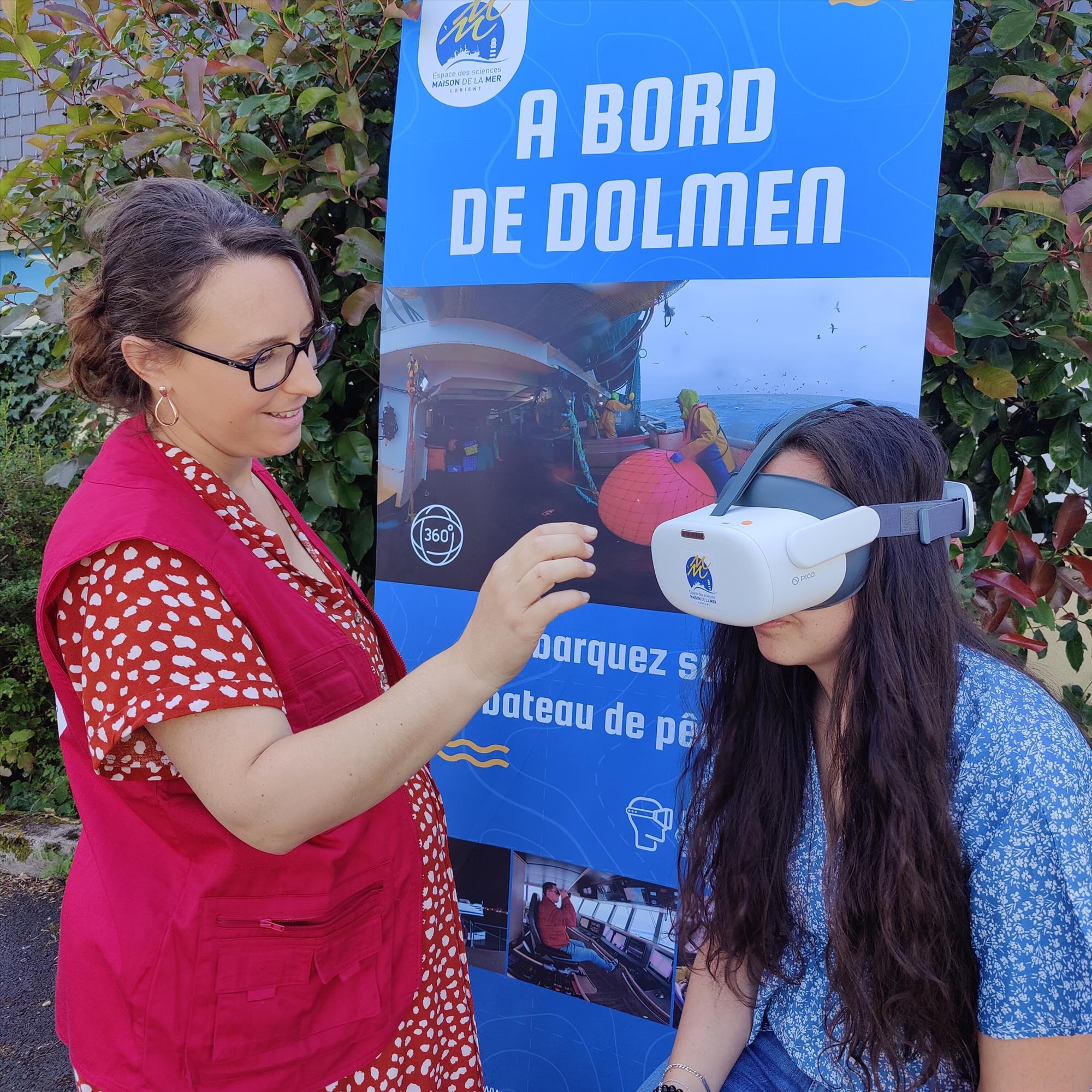 Casque Réalité virtuelle A bord du Dolmen