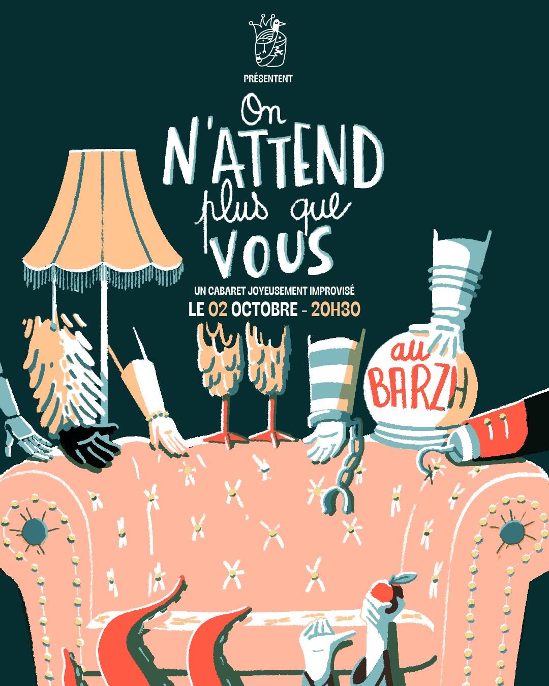 Cabaret d'impro au BARZH le 2 octobre