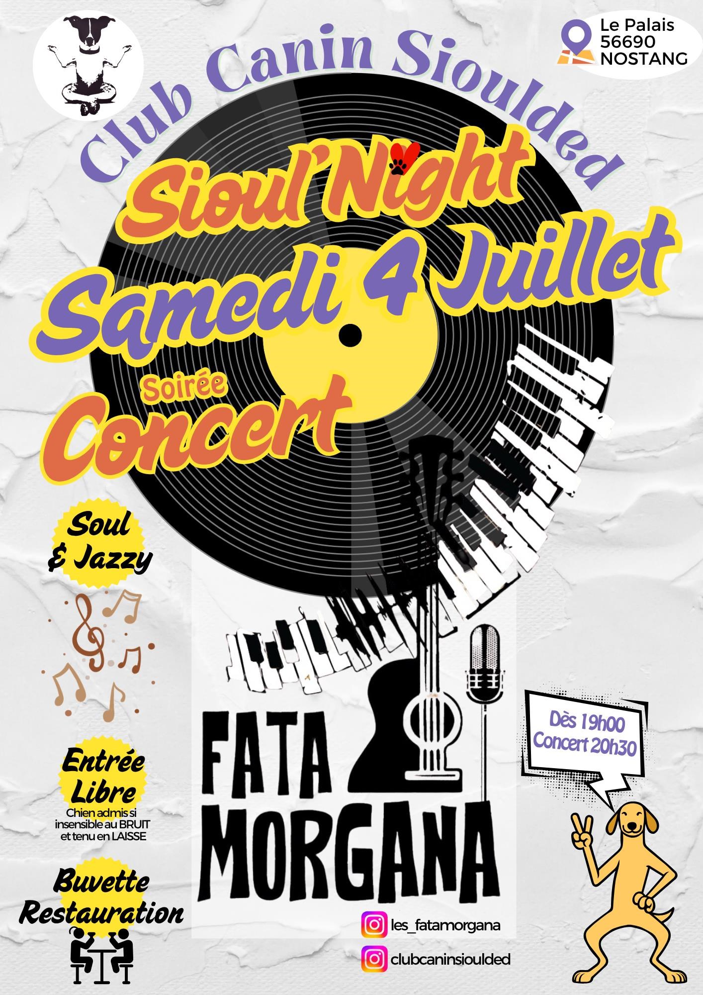 Soirée concert Sioul'Night du 4 juillet