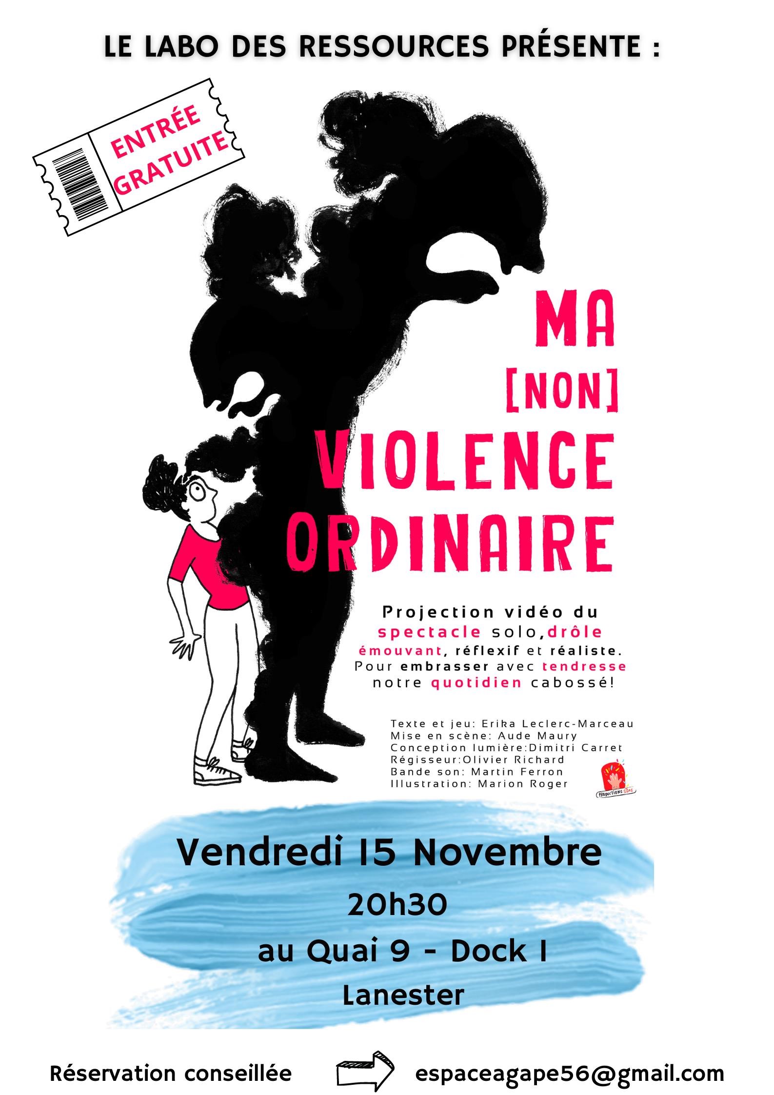 Ma ((non)) violence ordinaire Le 15 nov 2024