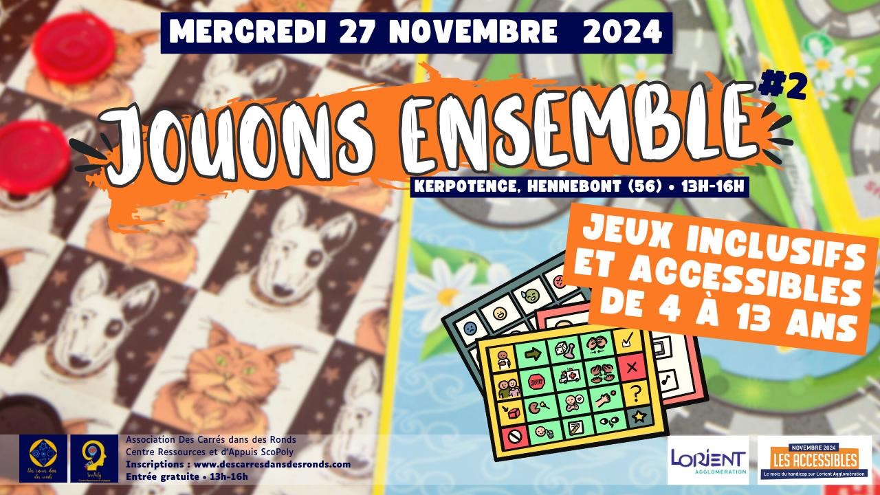 Jouons ensemble #2, mois du Handicap - Les Accessibles 2024 Le 27 nov 2024