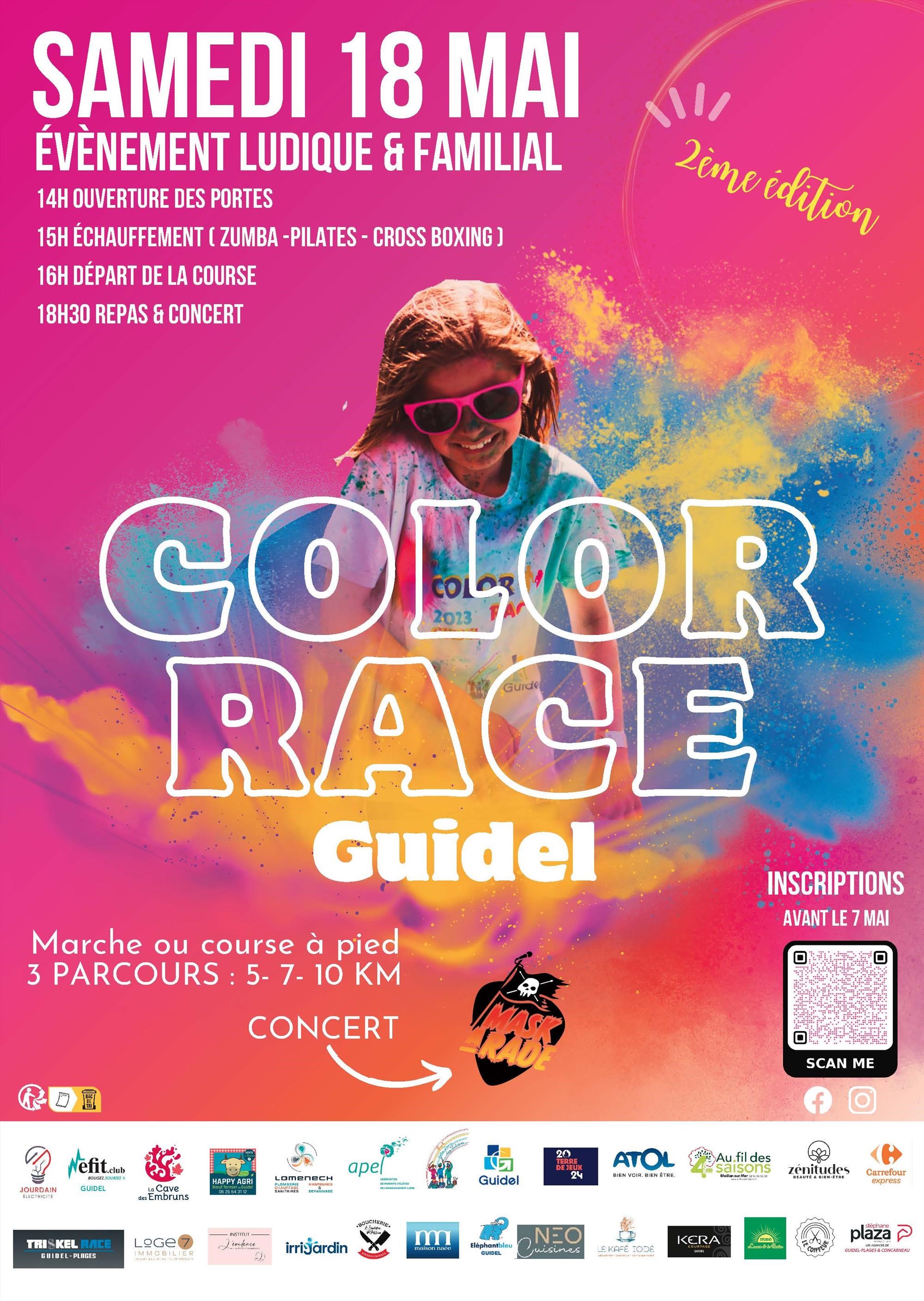 Color race : événement ludique et familial, marche... Le 18 mai 2024