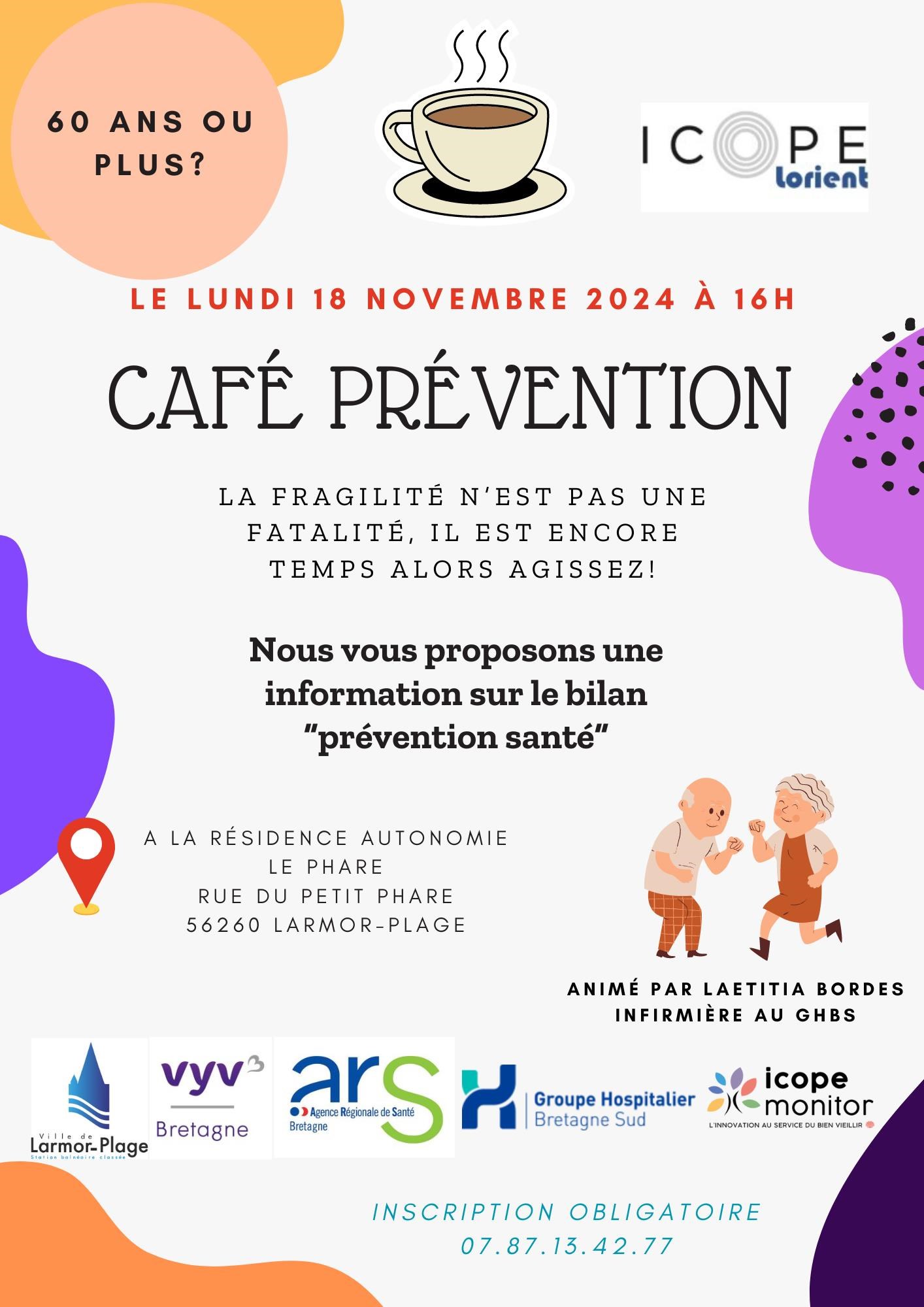 Café Prévention Le 18 nov 2024