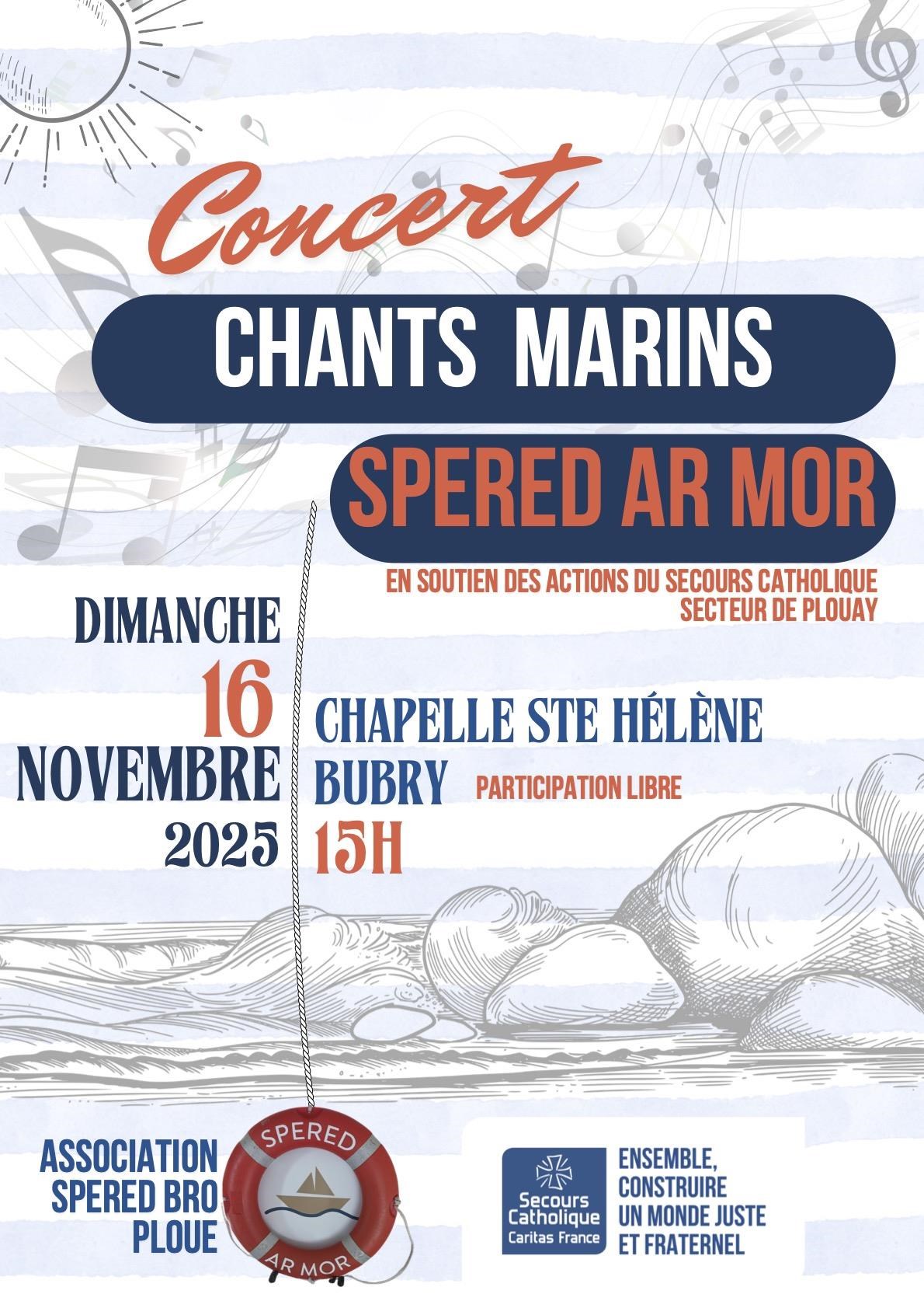 Le groupe de chants de marins SPERED AR MOR en concert