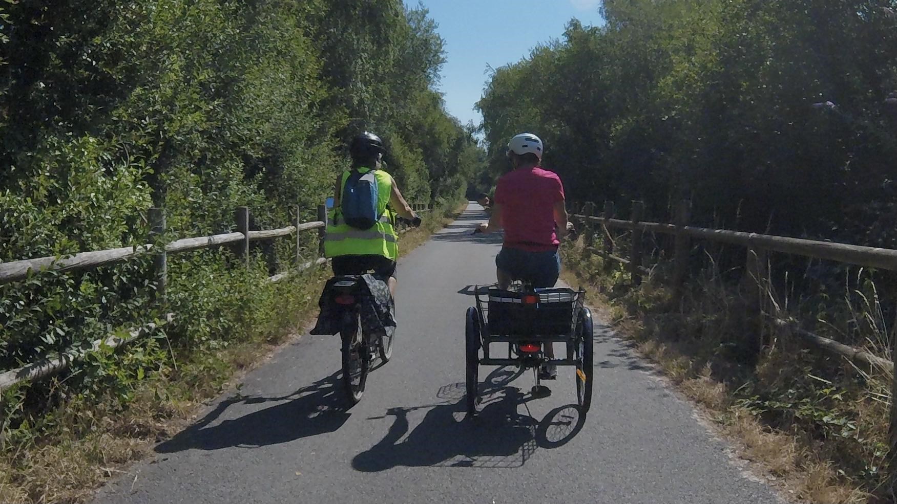 Balade à vélo pour PMR et débutants