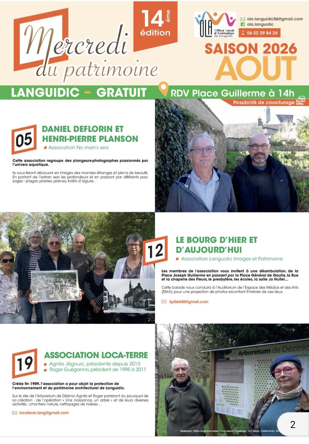 Programme Août
