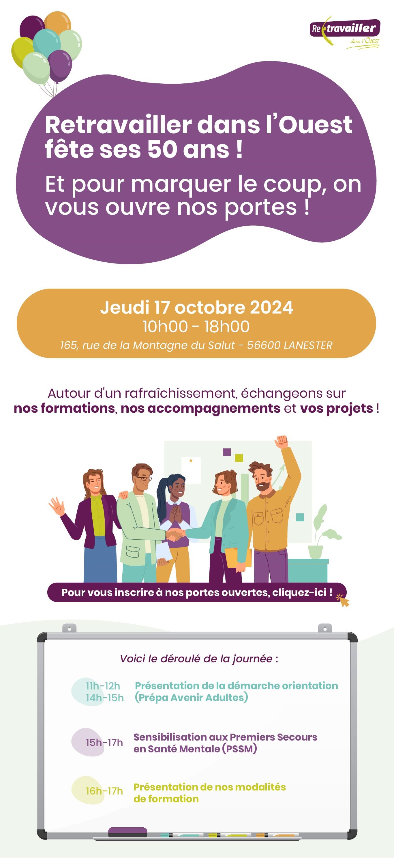 Journées portes ouvertes Le 17 oct 2024