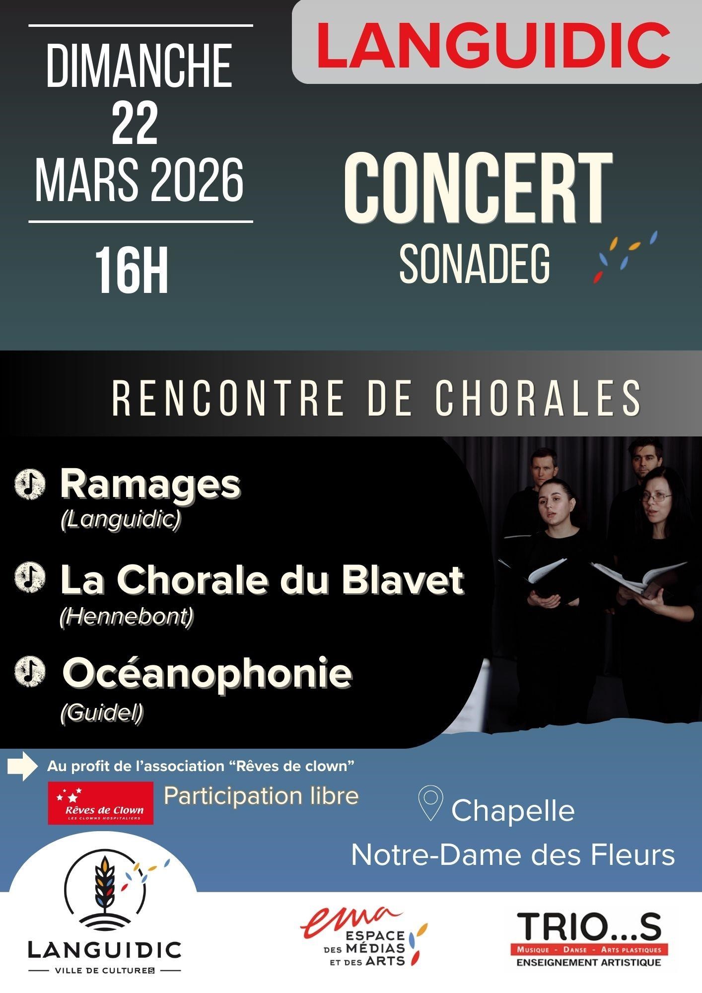 Affiche rencontres chorales Languidic