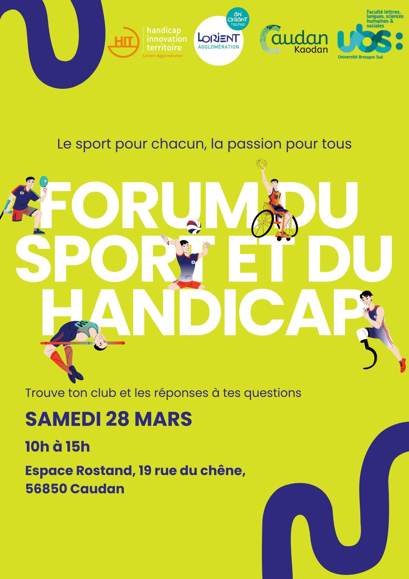 Affiche du Forum du sport et du handicap
