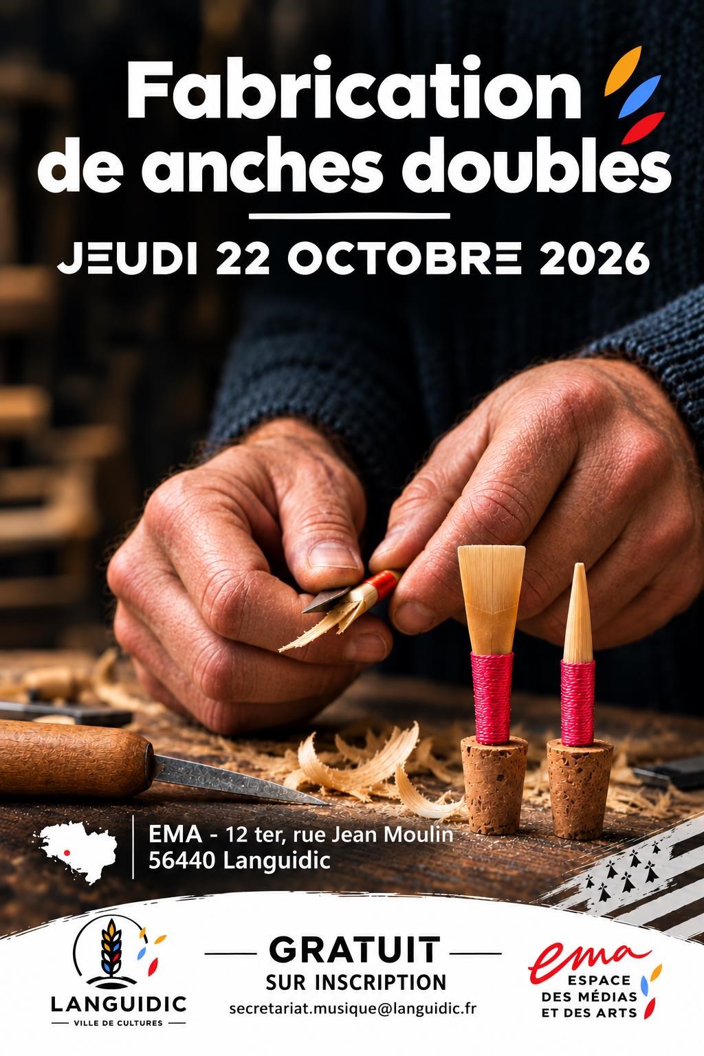 Atelier de fabrication de anches doubles