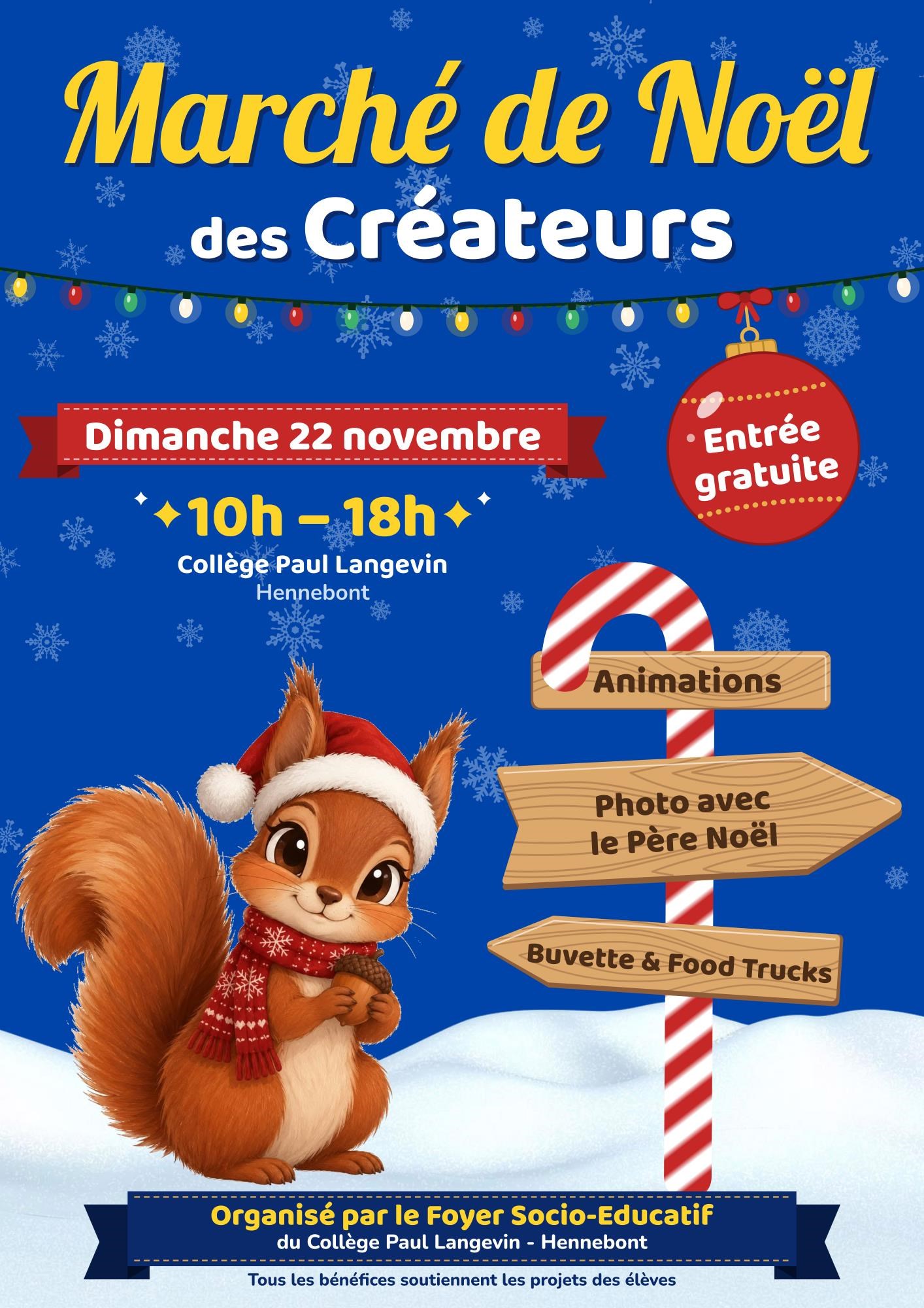 Affiche Marché de Noël